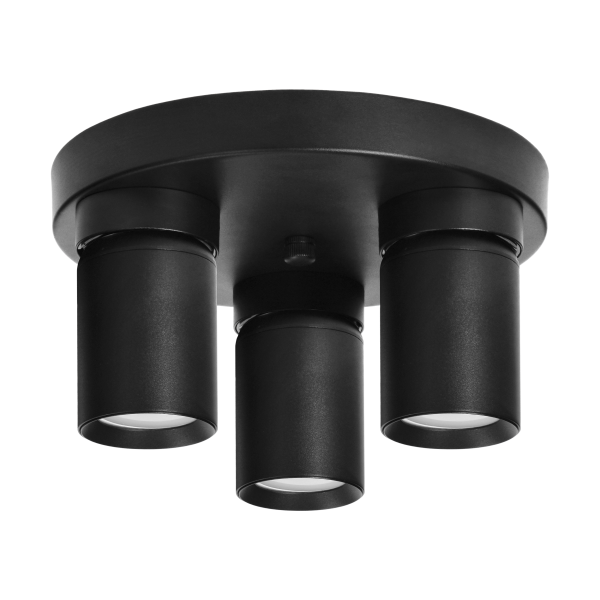 MALTA SP 3, wall and ceiling light, GU10 max. 3x12W, IP20, black, circular base MALTA SP 3, wall and ceiling light, GU10 max. 3x12W, IP20, black, circular base